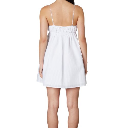 Inez Dress in White Back View